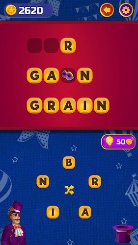 Circus Words: Magic Puzzle Tangkapan skrin 4