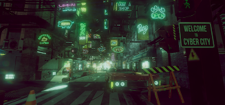 VR Cyberpunk City Ảnh chụp màn hình 3