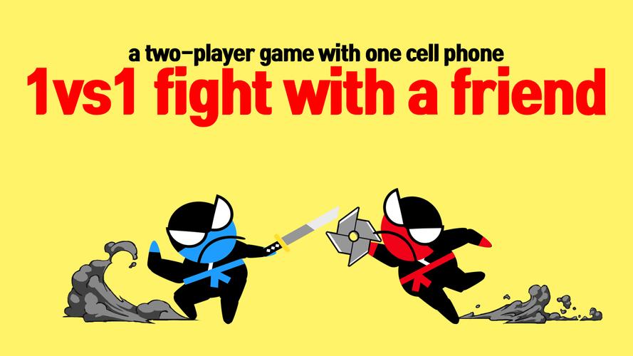 Springen Ninja Battle 2Spieler Screenshot 1