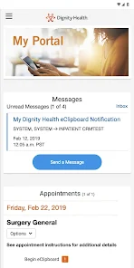 my portal. by Dignity Health Captura de pantalla 1