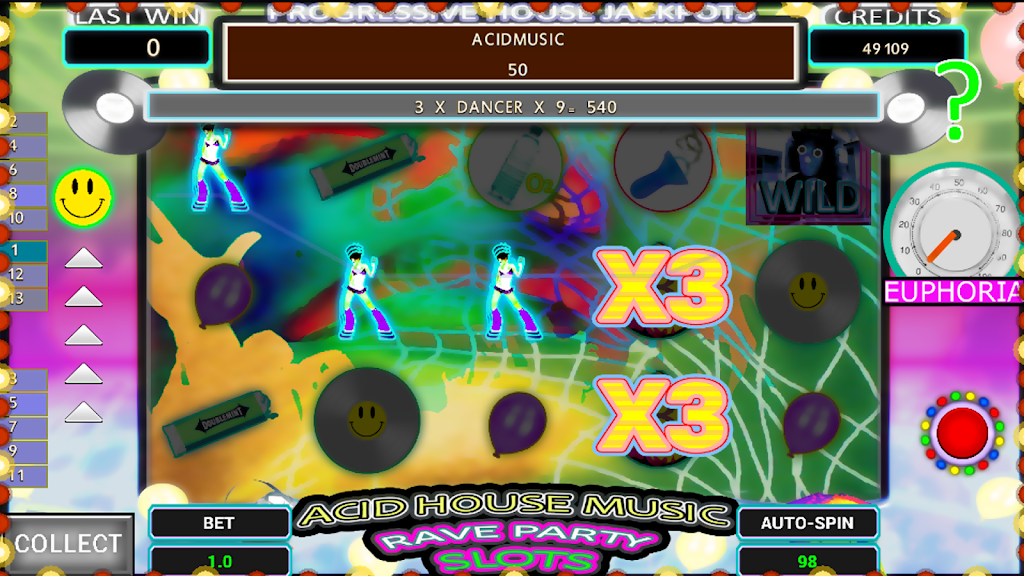 Dance Energy Rave Party Slot Captura de tela 2