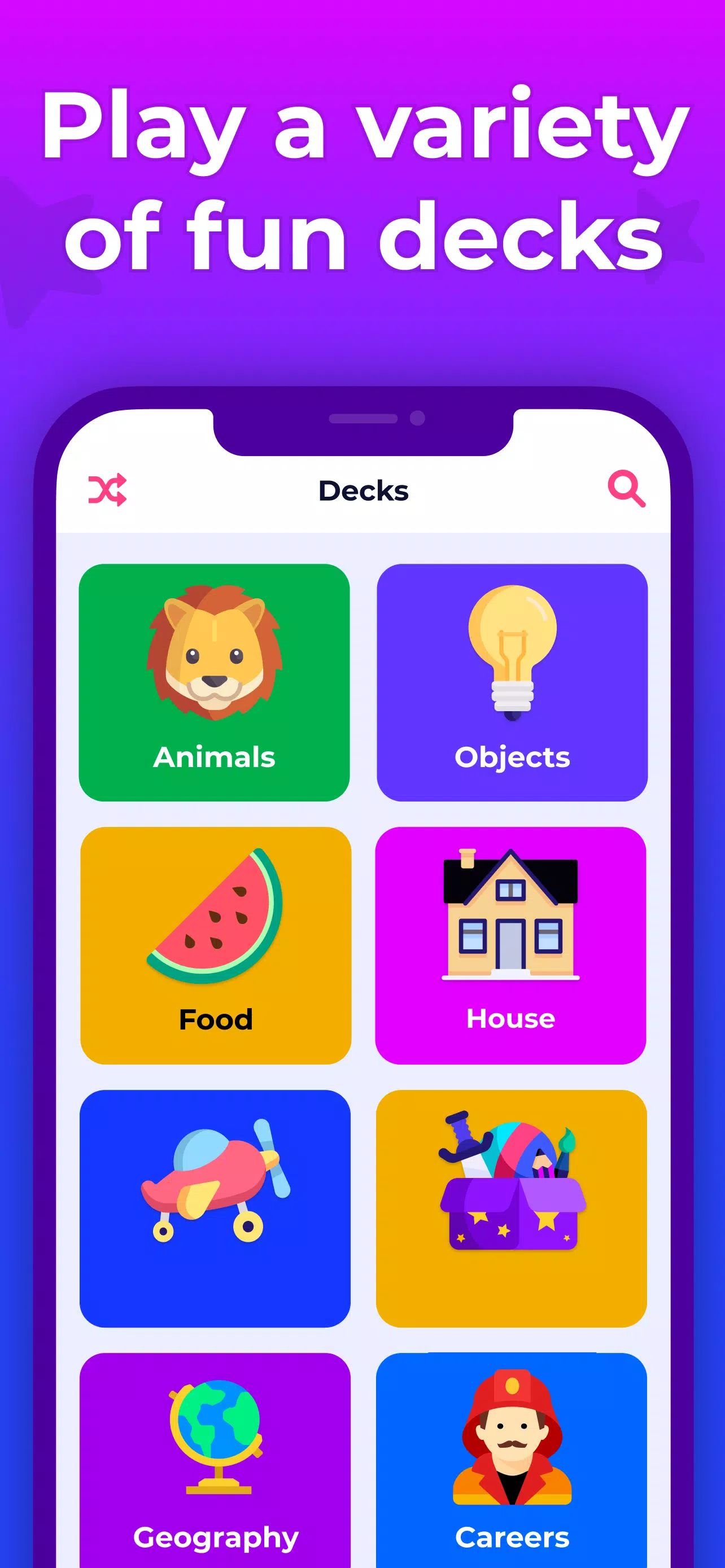 Schermata Charades for Kids - Guess Up 3