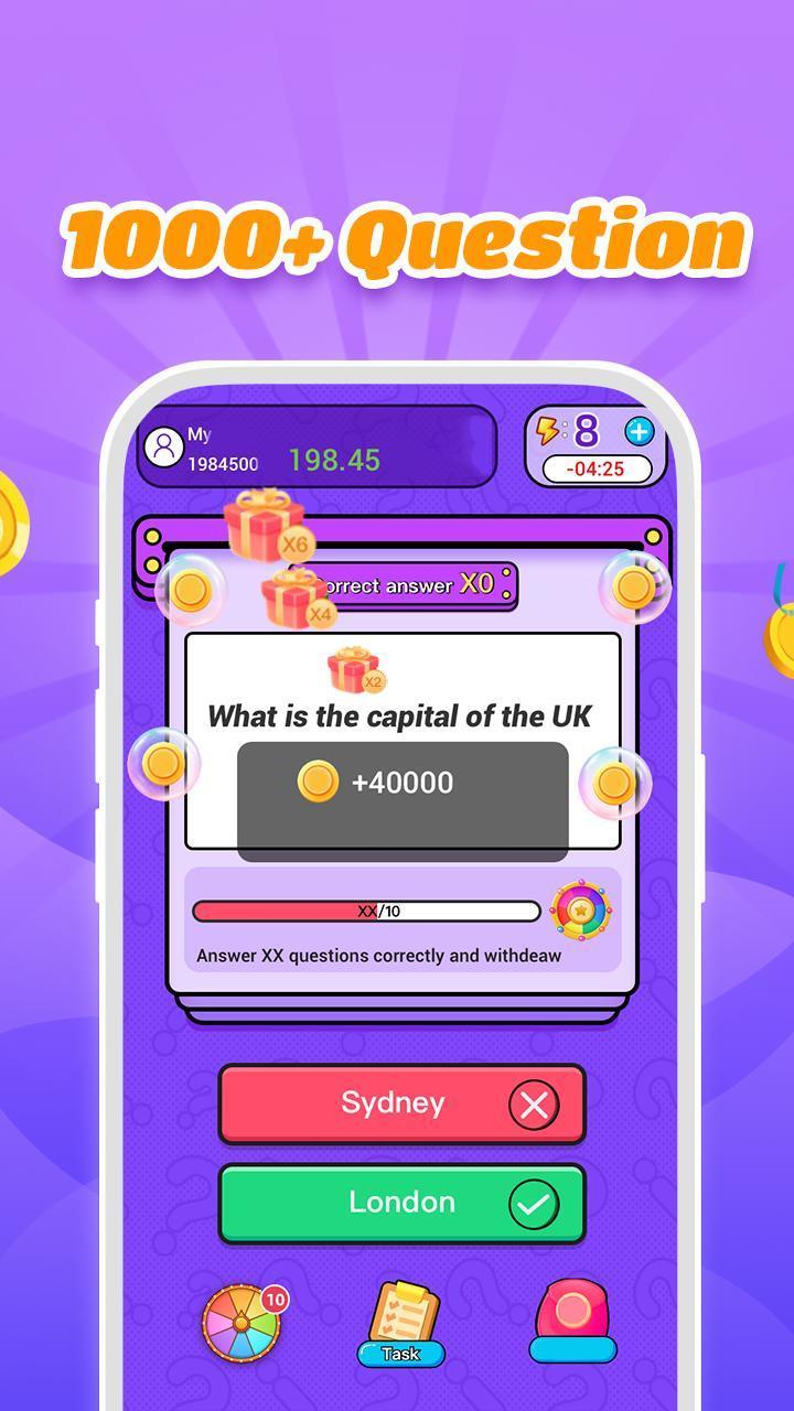 Fun trivia game - Lucky Quiz Ekran Görüntüsü 4