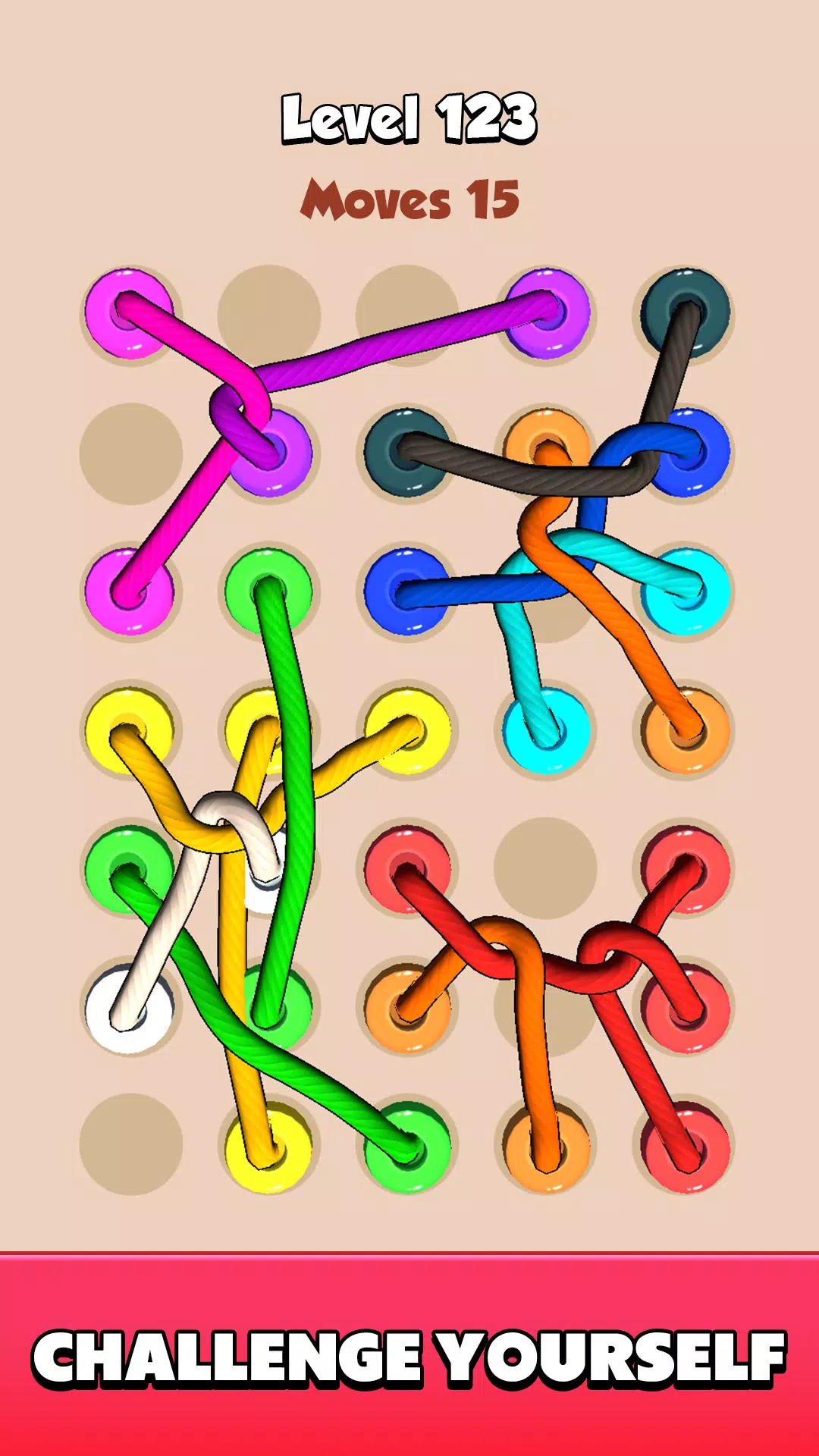 Color Tangled Rope 3D Tangkapan skrin 4