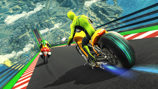 Super Hero Game - Bike Game 3D Schermafbeelding 1