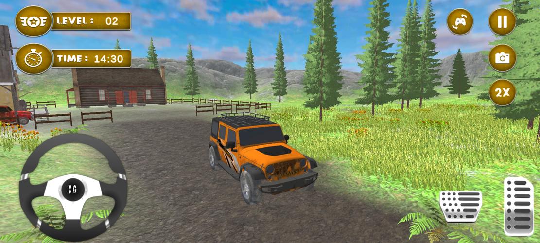 4x4 Mud Jeep Driving Games 3D ဖန်သားပြင်ဓာတ်ပုံ 1