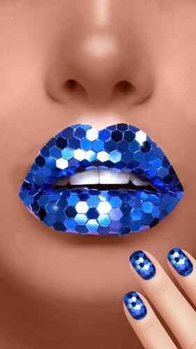 Lip Art Beauty DIY Makeup Game Captura de tela 1