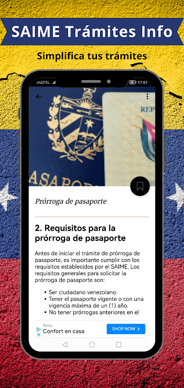 SAIME Trámites Info スクリーンショット 1