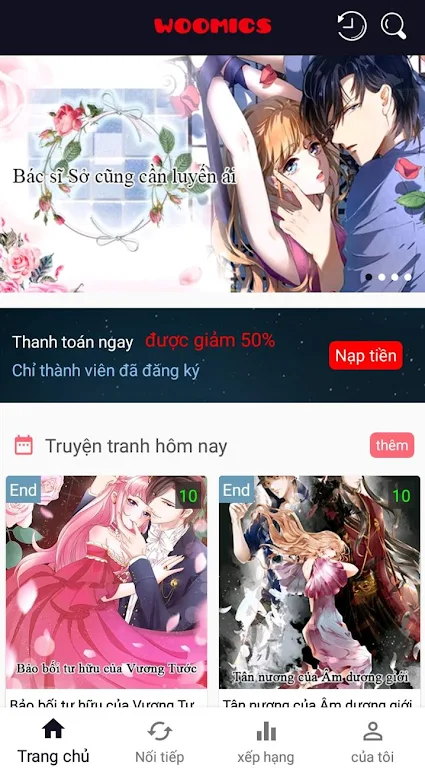 Ngôn Tình -- Webtoon,Manga,Comics Скриншот 1