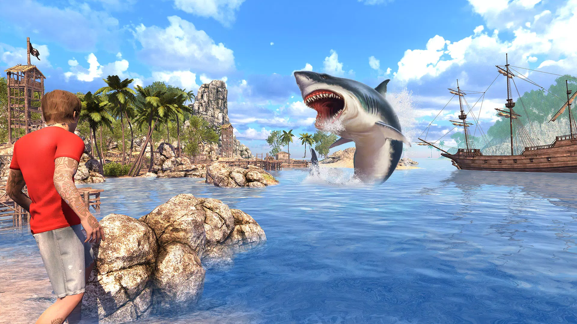 Angry Shark Games: Game 2024 Captura de pantalla 1