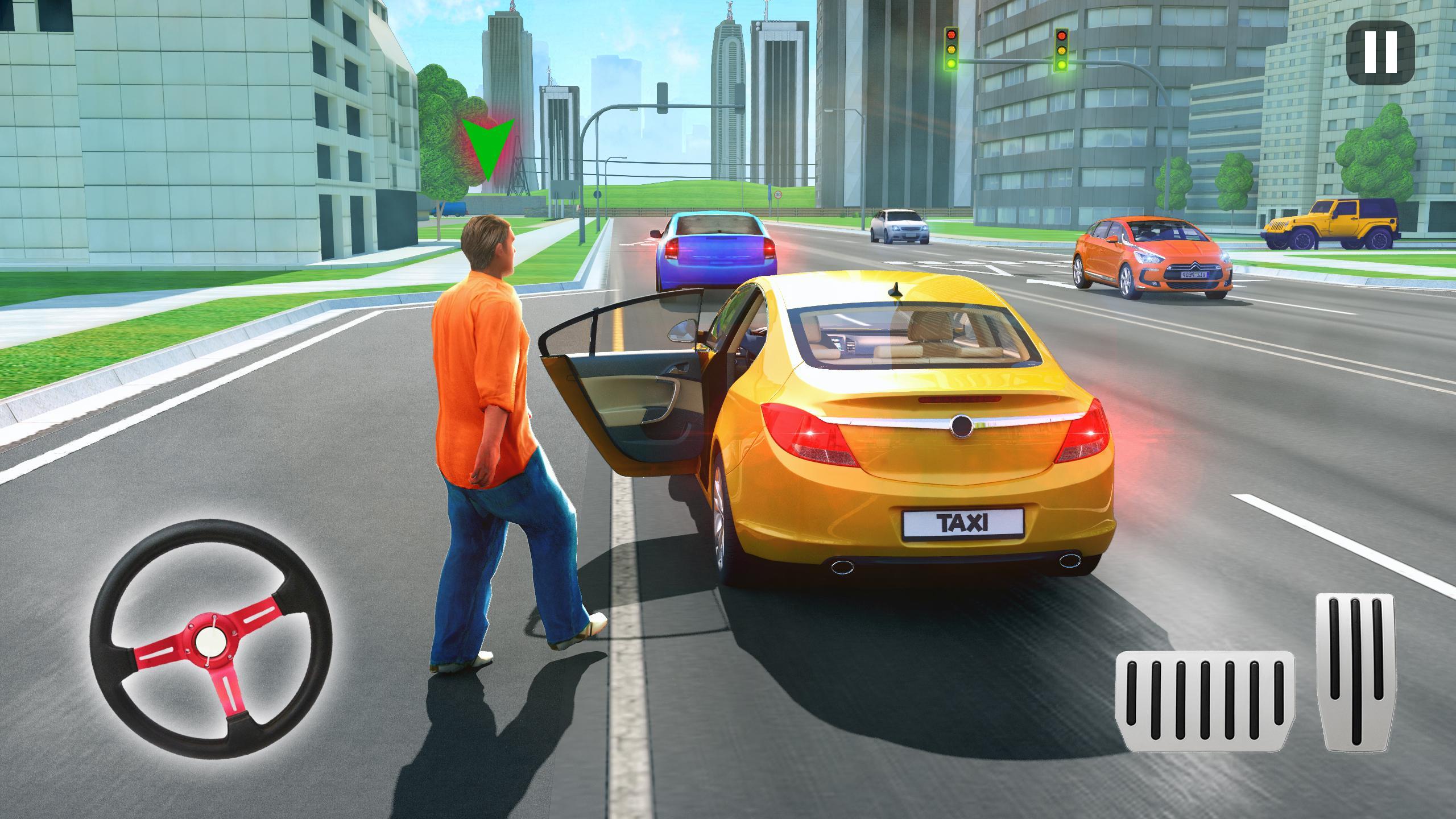 US City Taxi Games - Car Games Ảnh chụp màn hình 2