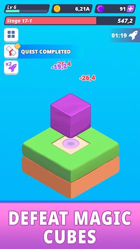 Tap Tap Cube - Idle Clicker Schermafbeelding 3