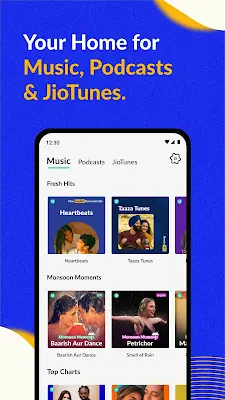 JioSaavn - Music & Podcasts স্ক্রিনশট 1