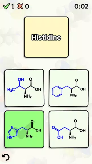 Amino Acid Quiz Screenshot 1