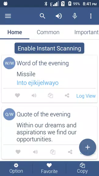 Schermata Zulu Dictionary Offline 1