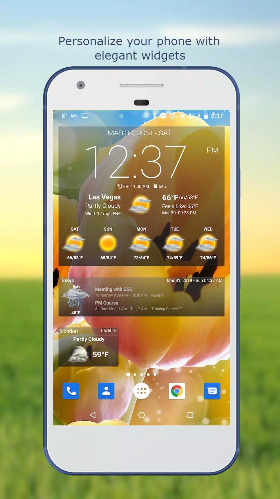 Weather & Clock Widget Screenshot 1