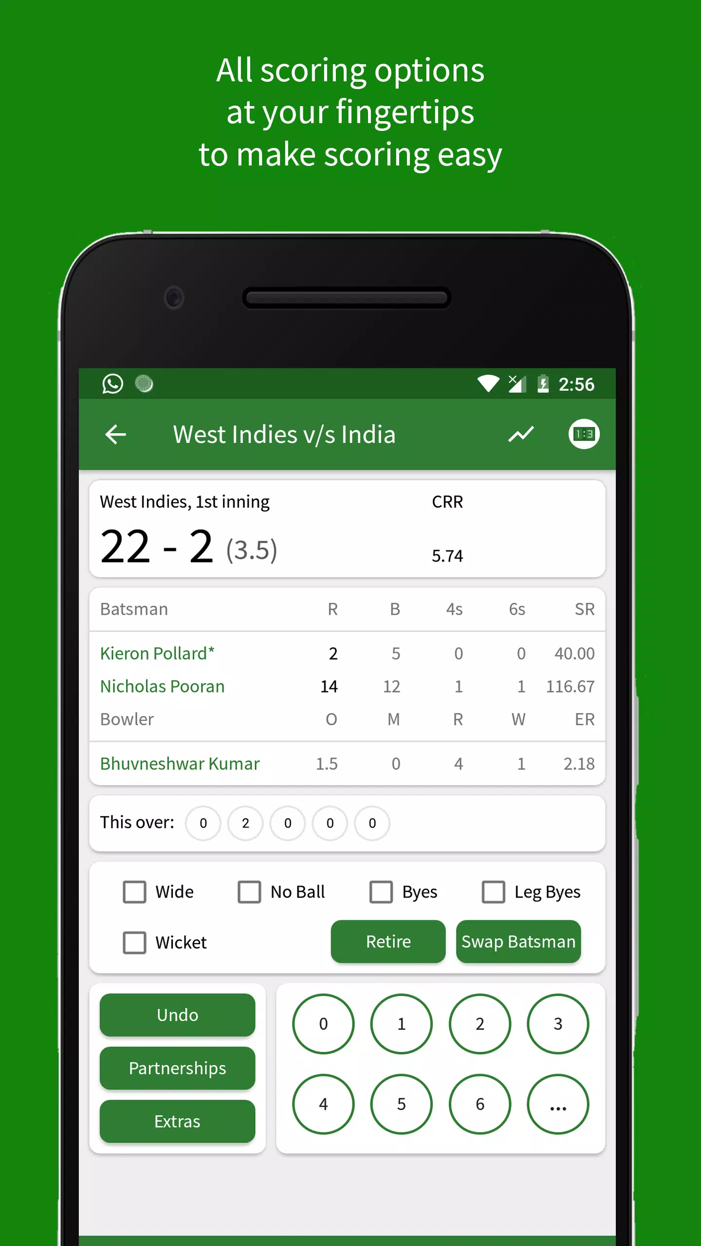 Cricket Scorer 스크린샷 2