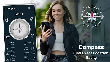 Compass - Direction Compass স্ক্রিনশট 3