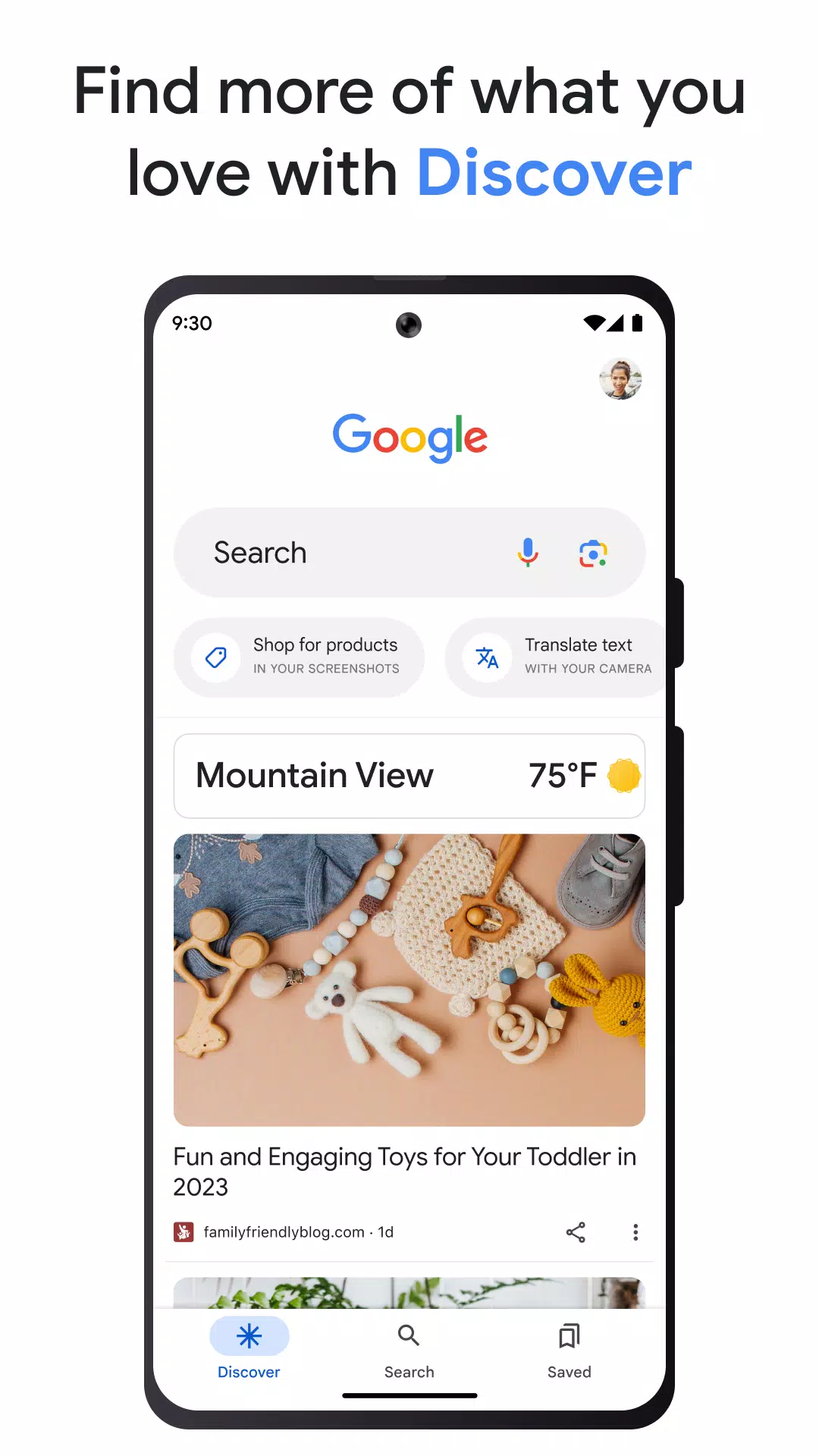 Google ဖန်သားပြင်ဓာတ်ပုံ 1