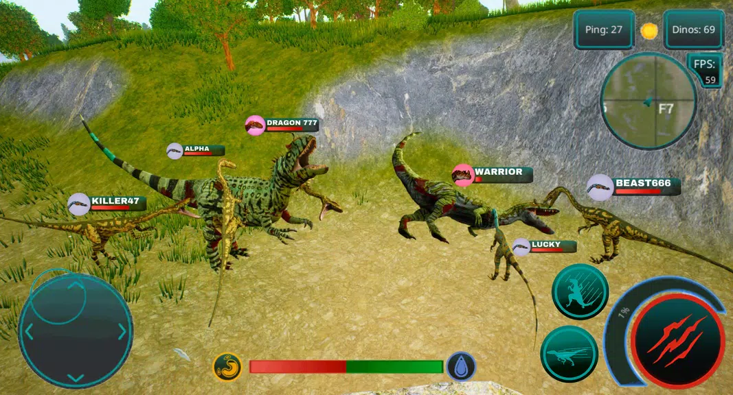 The Cursed Dinosaur Isle: Game Tangkapan skrin 1