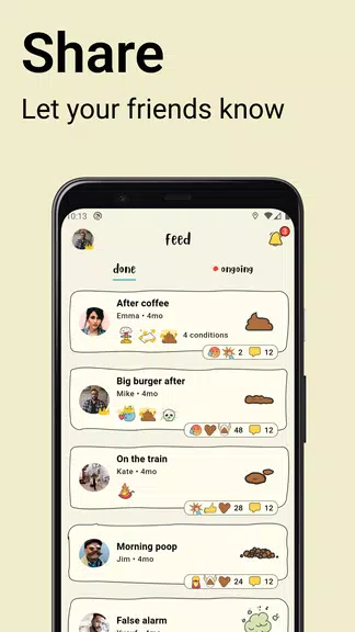 Poopie - Poop Map & Calendar スクリーンショット 1
