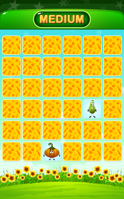Vegetable Memory Match Game應用截圖第3張