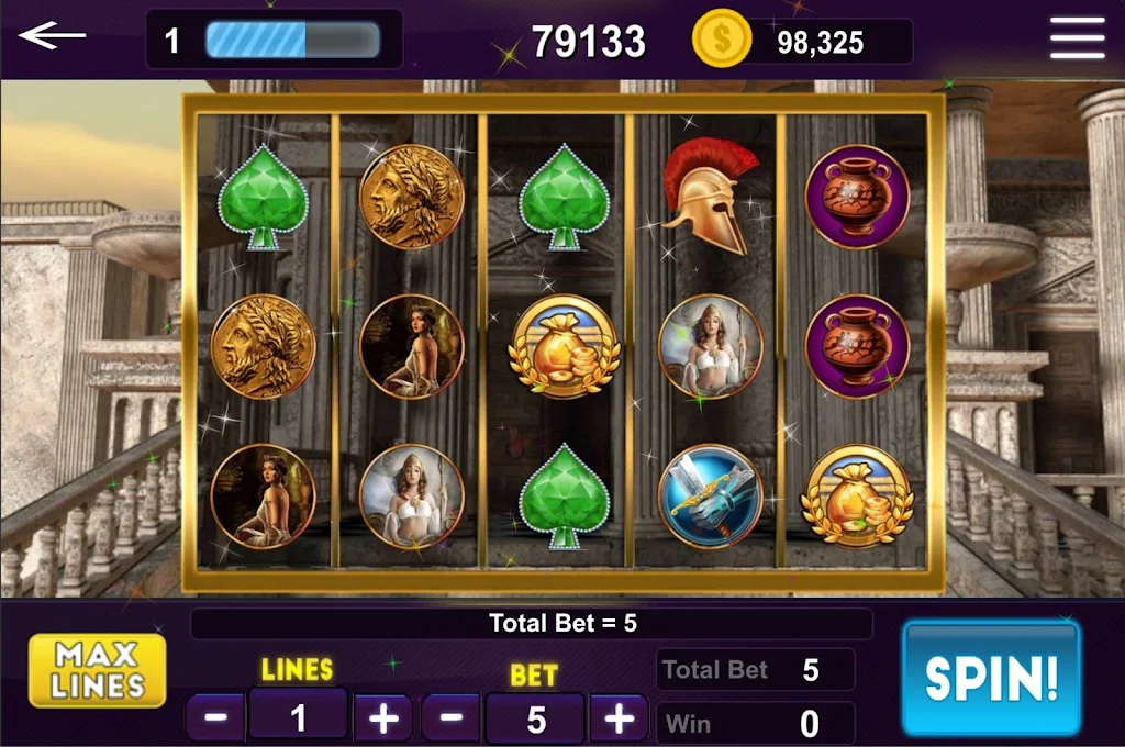 Olympus Slots - Zeus Golden Slot Machine Скриншот 1