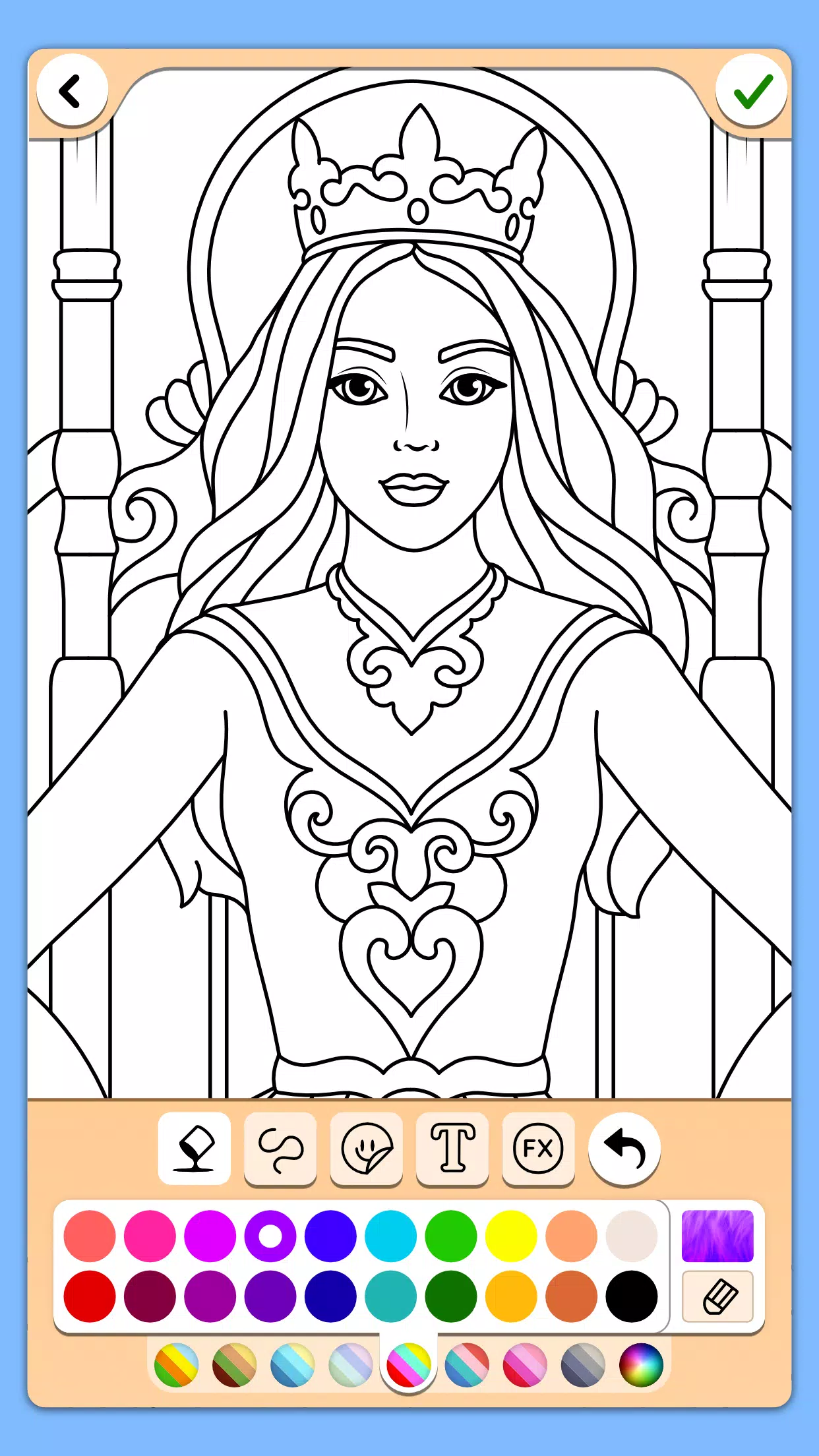 Schermata Princess Coloring Game 1