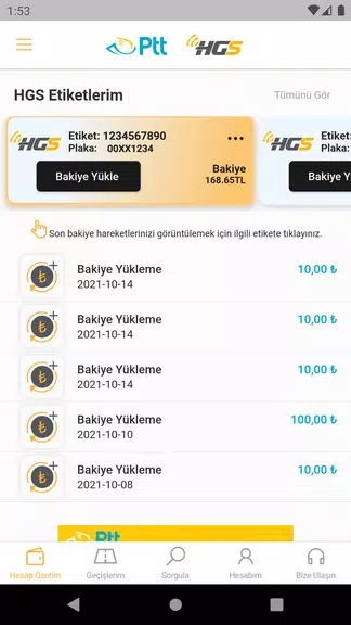 HGS - Hızlı Geçiş Sistemi應用截圖第2張