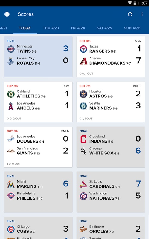 CBS Sports App: Scores & News应用截图第1张