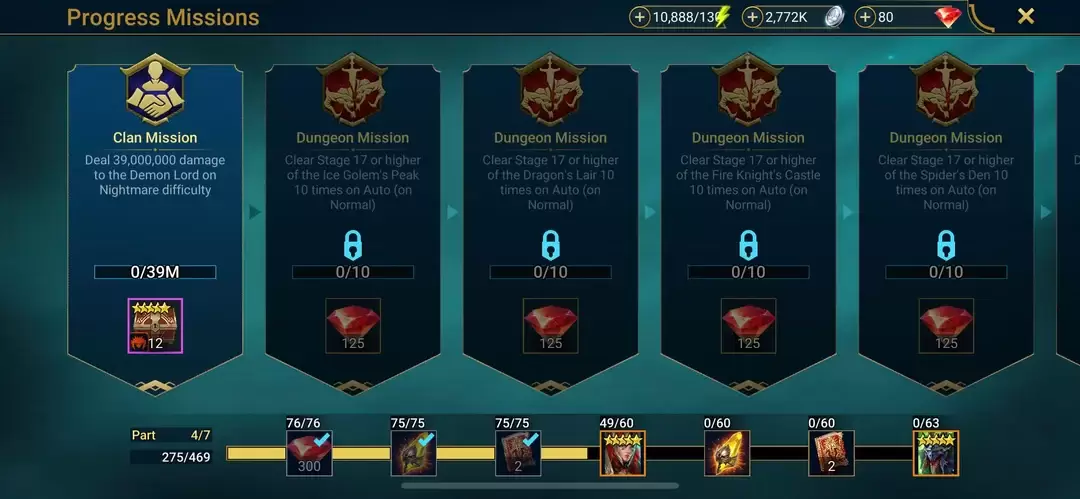 RAID: Missions d'arbitre Shadow Legends