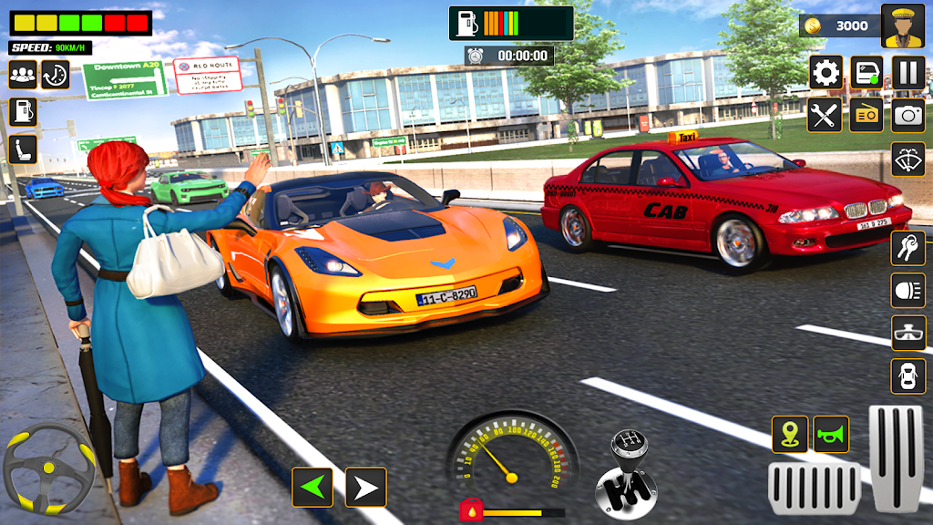 City Cab Driver Car Taxi Games Ảnh chụp màn hình 4