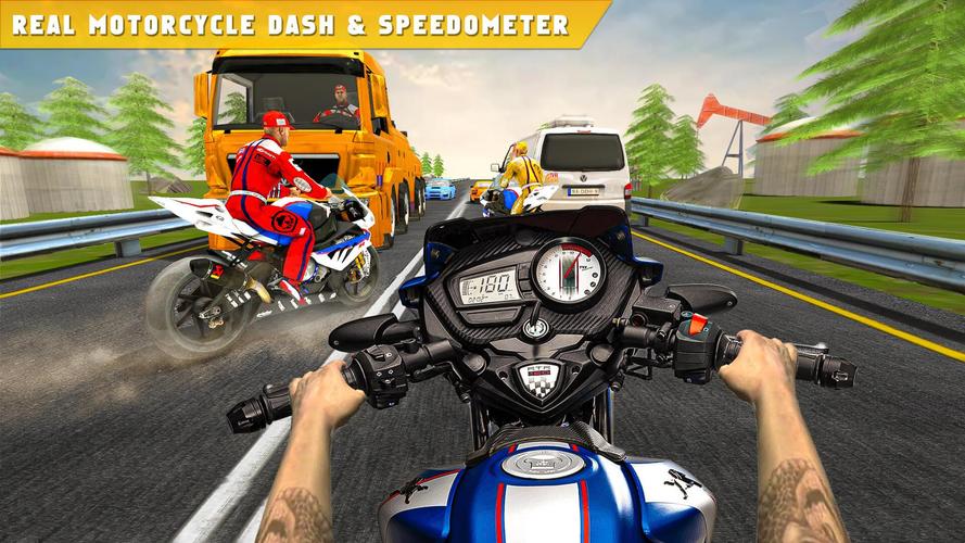 Highway Traffic Bike Race Moto 스크린샷 2