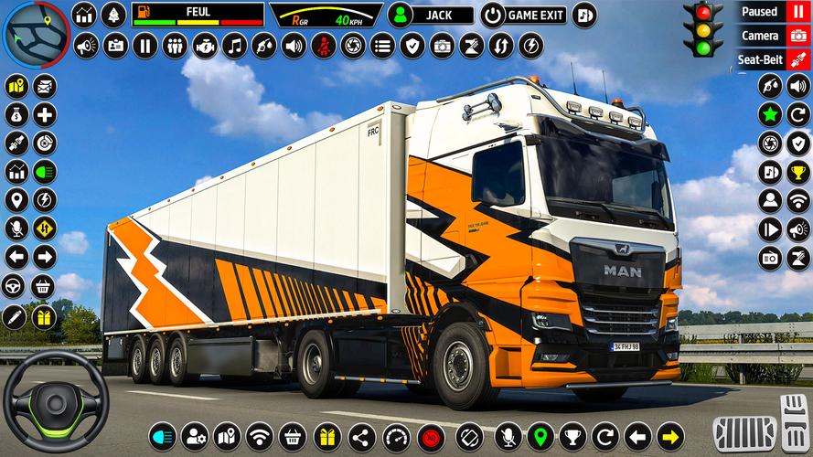 US Truck Driving 3D Truck Game Screenshot 1