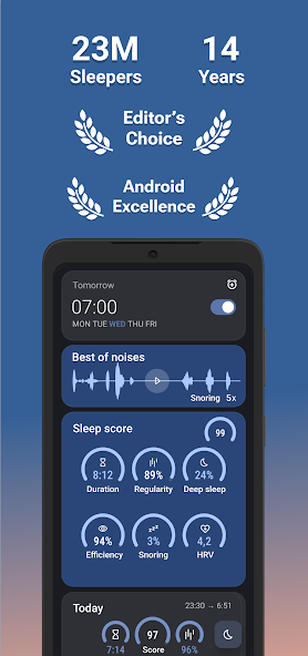 Sleep as Android: Smart alarm Mod Schermafbeelding 1