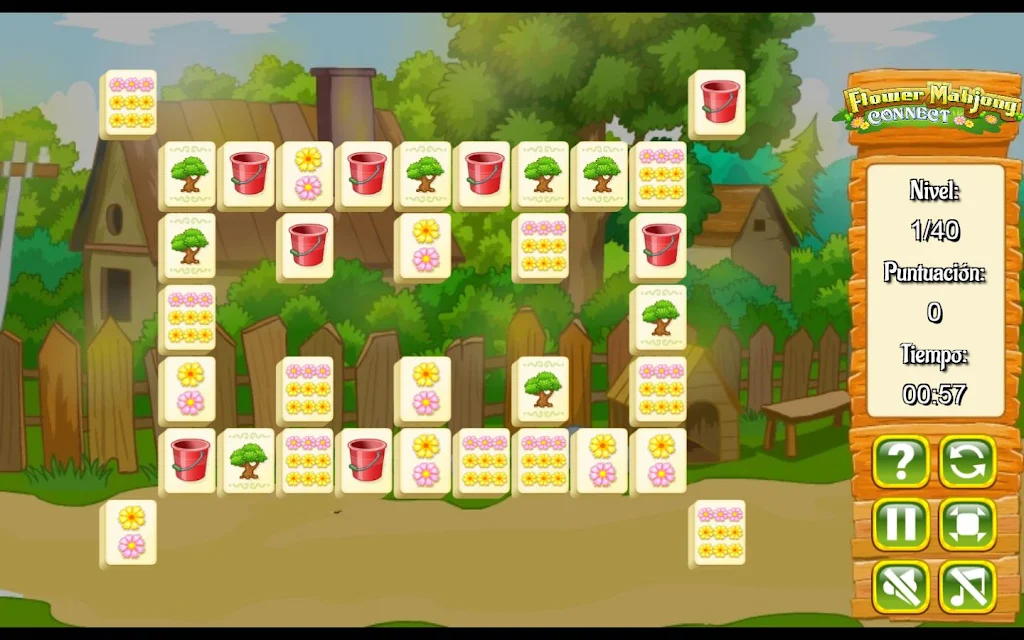 Schermata Flower Mahjong Flores 2