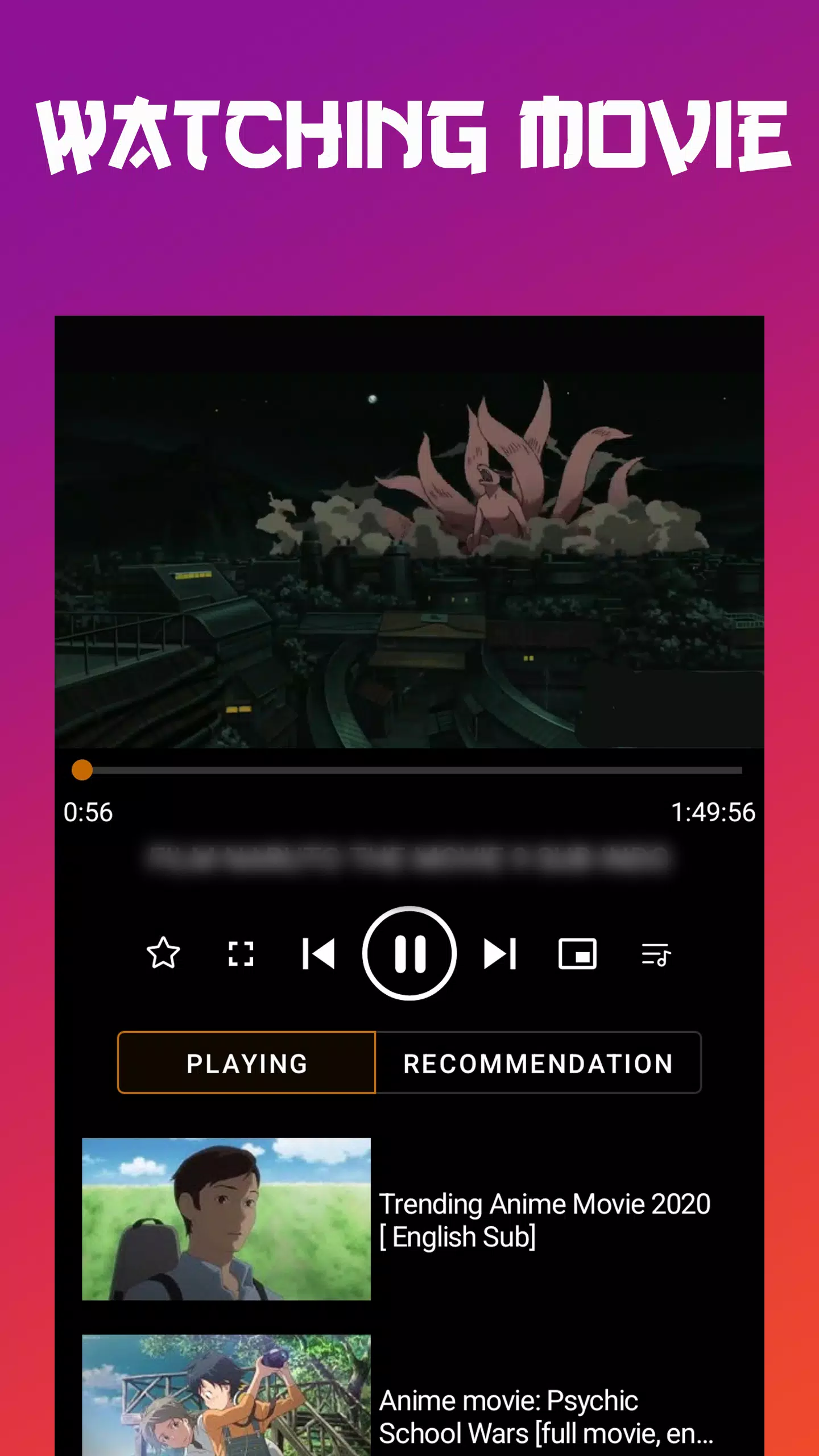 Anime tv - Anime Watching App Captura de tela 2