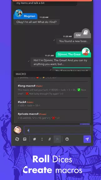mRPG - Chat app to play RPGs Screenshot 4