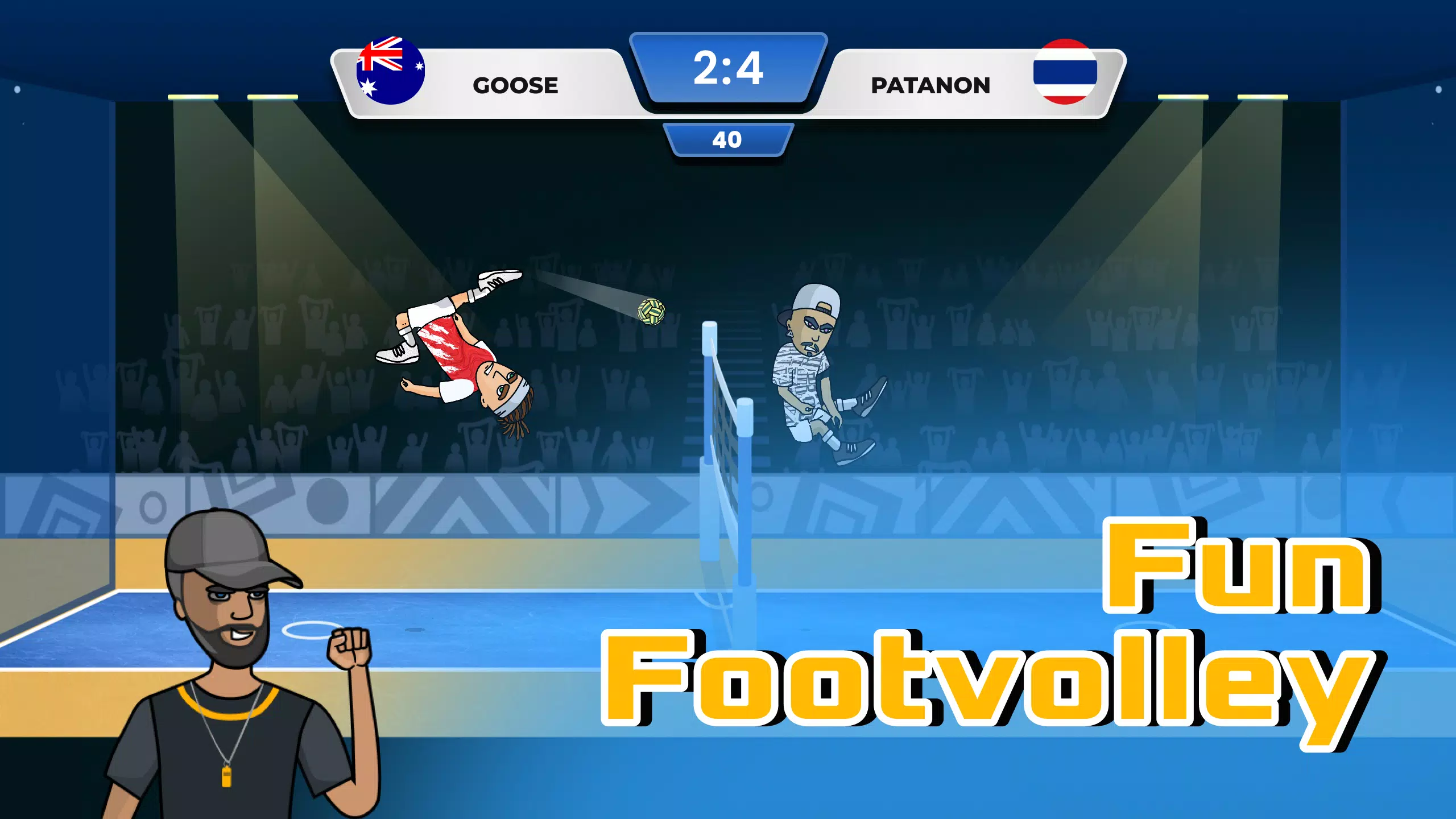 Soccer Spike - Kick Volleyball 스크린샷 1