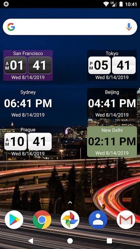 World Clock Widget 2024 Pro Screenshot 2