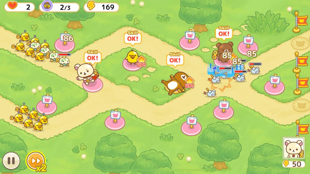 Korilakkuma Tower Defense Schermafbeelding 4