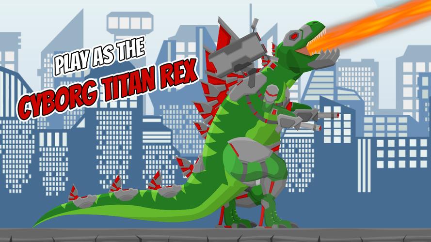 Cyborg Titan Rex: City Rampage Screenshot 1