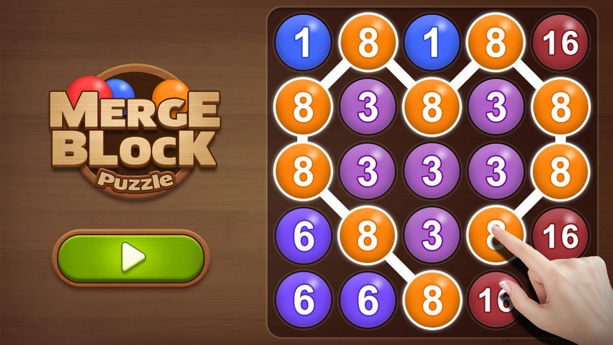 Merge bubble - Number game 스크린샷 1