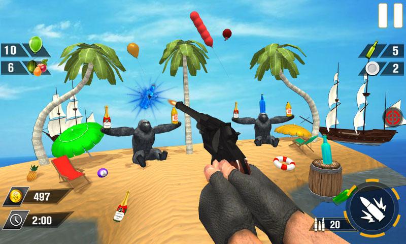 Bottle Gun Shooter Game Mod應用截圖第1張