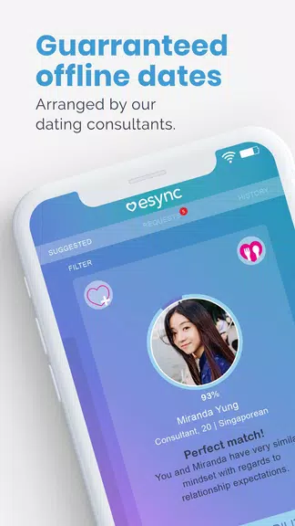 Esync - Singles Dating App Schermafbeelding 1
