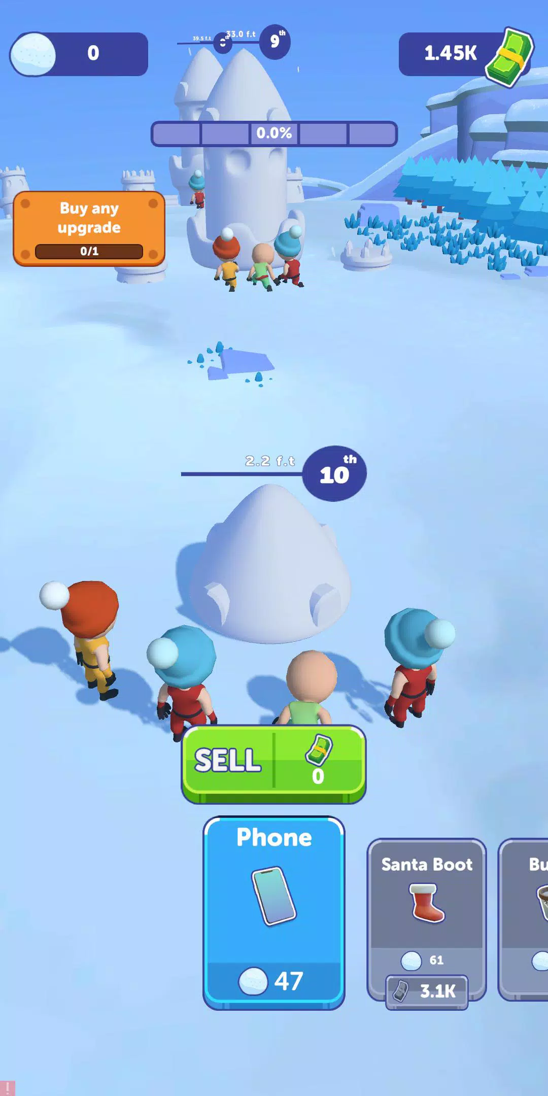 Snow Castle: Idle Clicker ဖန်သားပြင်ဓာတ်ပုံ 1