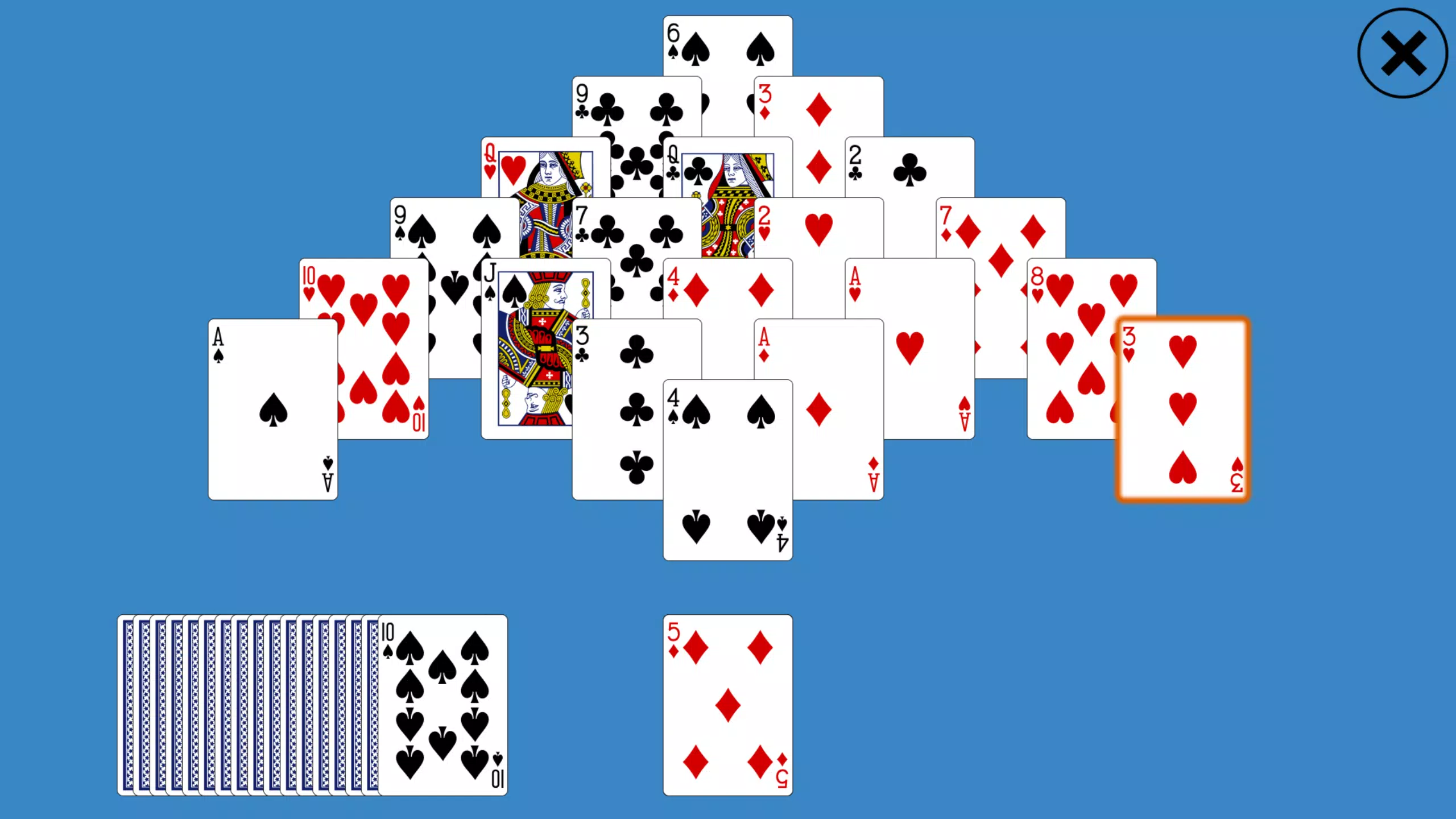 Classic Pyramid Solitaire Ekran Görüntüsü 2