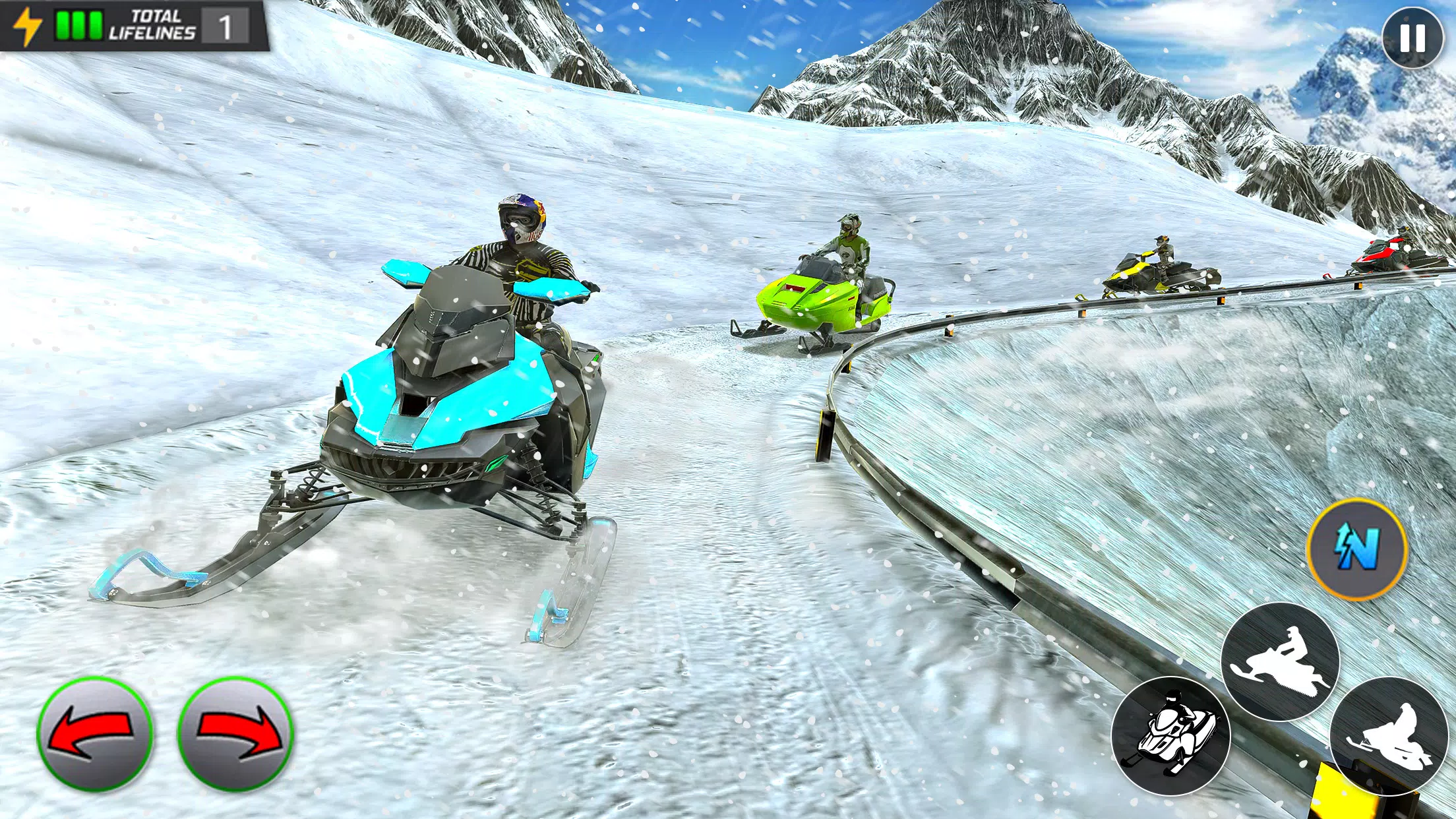 Crazy Skills Snowcross Games ภาพหน้าจอ 3