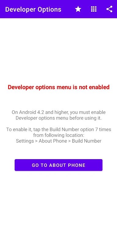 Developer Options Tangkapan skrin 2