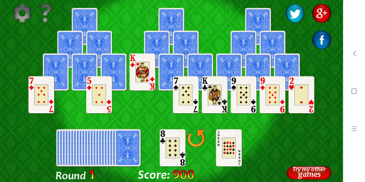 Vegas Solitaire TriPeaks ဖန်သားပြင်ဓာတ်ပုံ 3